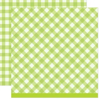 LAWN FAWN LAWN FAWN GIDDY FOR GINGHAM SANDWICHES 12x12 CARDSTOCK