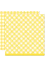 LAWN FAWN LAWN FAWN GIDDY FOR GINGHAM PICNIC BASKET 12x12 CARDSTOCK