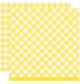 LAWN FAWN LAWN FAWN GIDDY FOR GINGHAM PICNIC BASKET 12x12 CARDSTOCK