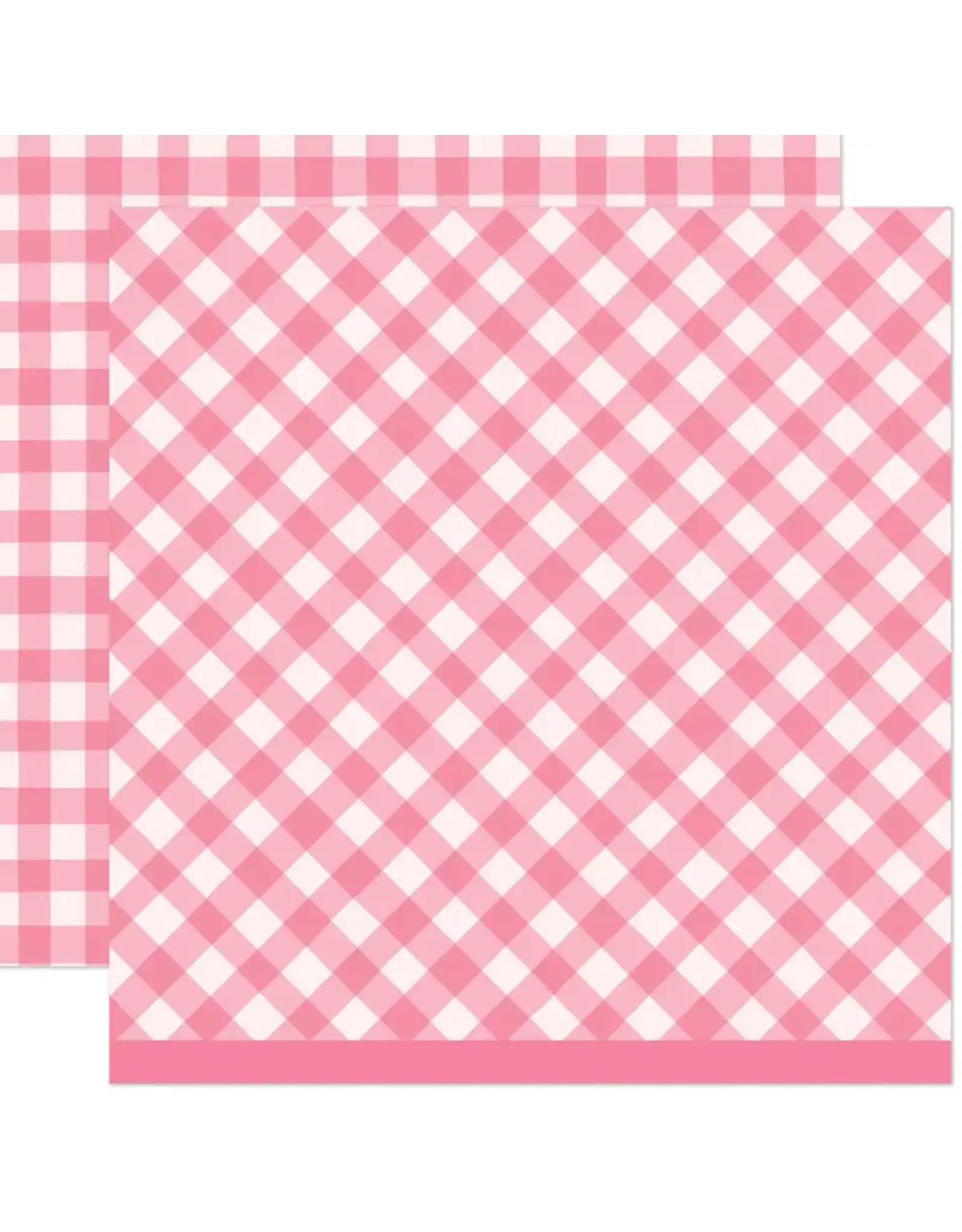 LAWN FAWN LAWN FAWN GIDDY FOR GINGHAM PICNIC BLANKET 12x12 CARDSTOCK
