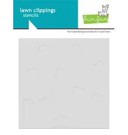 LAWN FAWN LAWN FAWN FRUIT SALAD 6x6 BACKGROUND STENCIL SET 5/PK