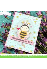 LAWN FAWN LAWN FAWN BEE HAPPY 6x6 BACKGROUND STENCIL SET 4/PK