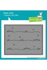LAWN FAWN LAWN FAWN GRASSY PASTURE BACKDROP: LANDSCAPE DIE SET