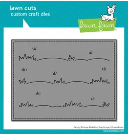 LAWN FAWN LAWN FAWN GRASSY PASTURE BACKDROP: LANDSCAPE DIE SET