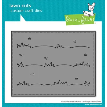 LAWN FAWN LAWN FAWN GRASSY PASTURE BACKDROP: LANDSCAPE DIE SET