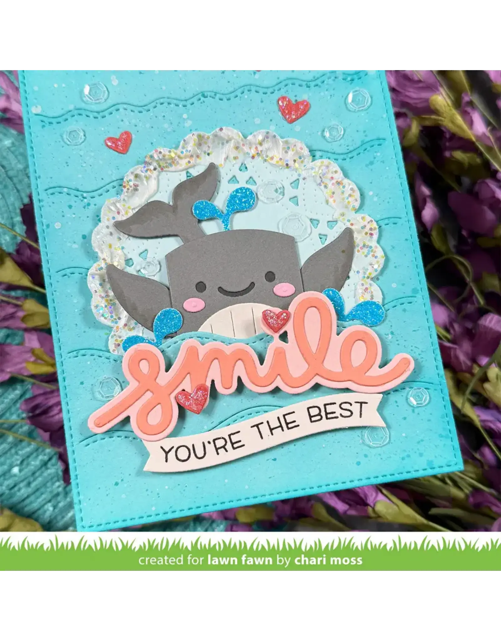 LAWN FAWN LAWN FAWN SCRIPTY SMILE OUTLINE ADD-ON DIE