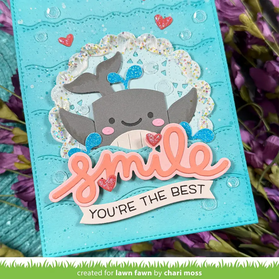 LAWN FAWN LAWN FAWN SCRIPTY SMILE OUTLINE ADD-ON DIE