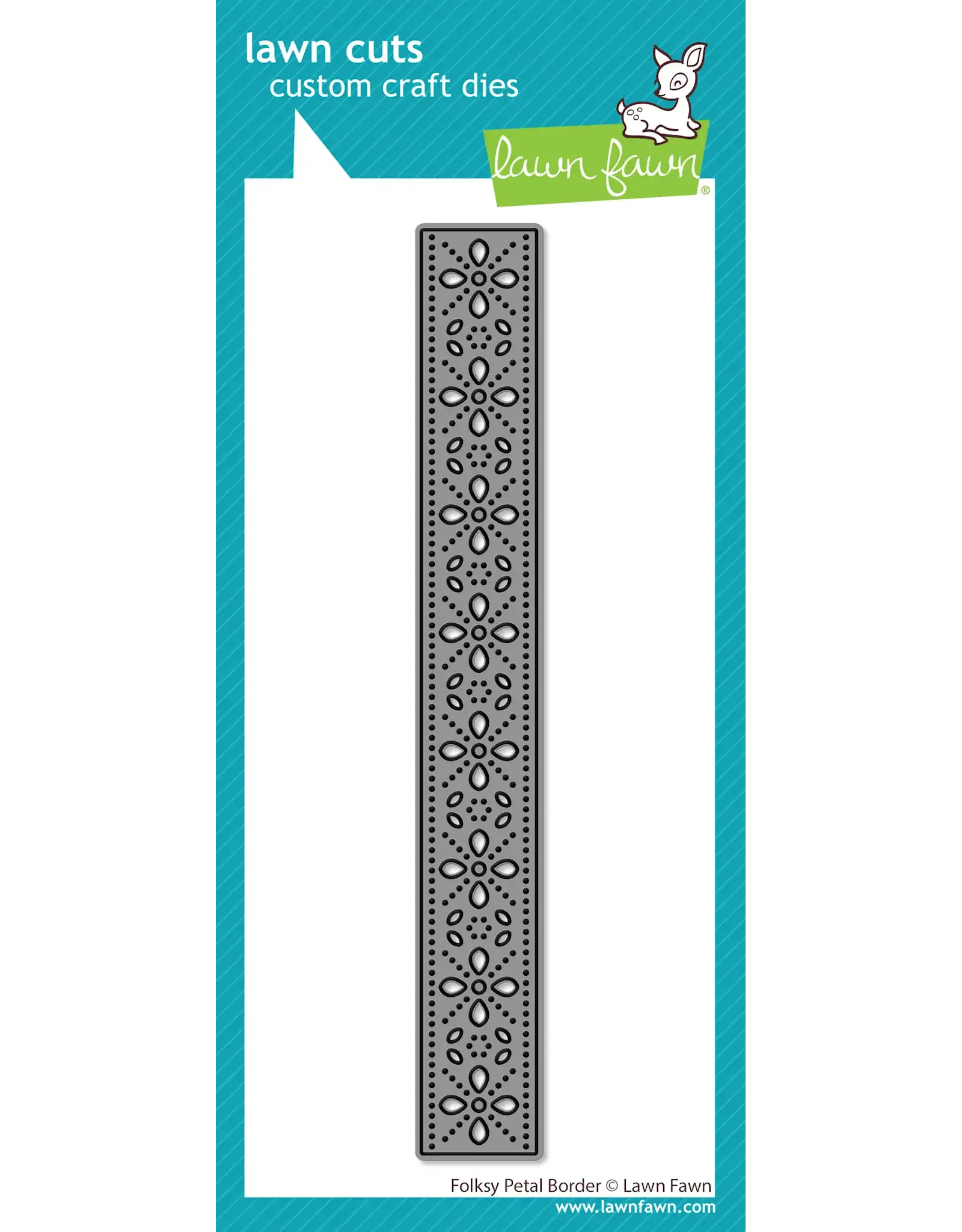 LAWN FAWN LAWN FAWN FOLKSY PETAL BORDER DIE