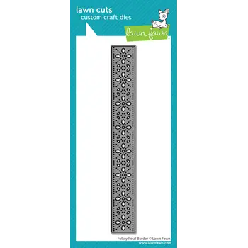 LAWN FAWN LAWN FAWN FOLKSY PETAL BORDER DIE