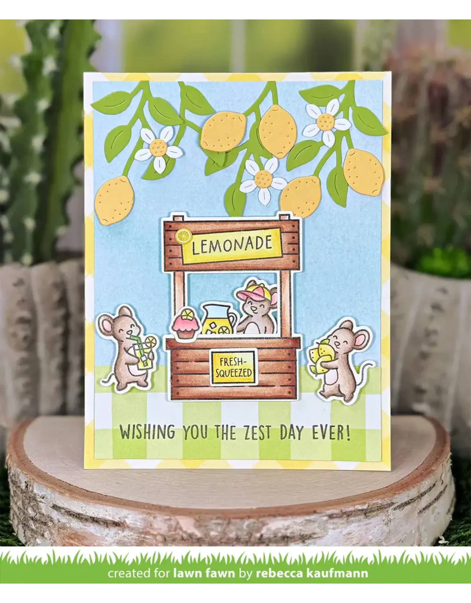 LAWN FAWN LAWN FAWN LEMON VINE BORDER DIE SET