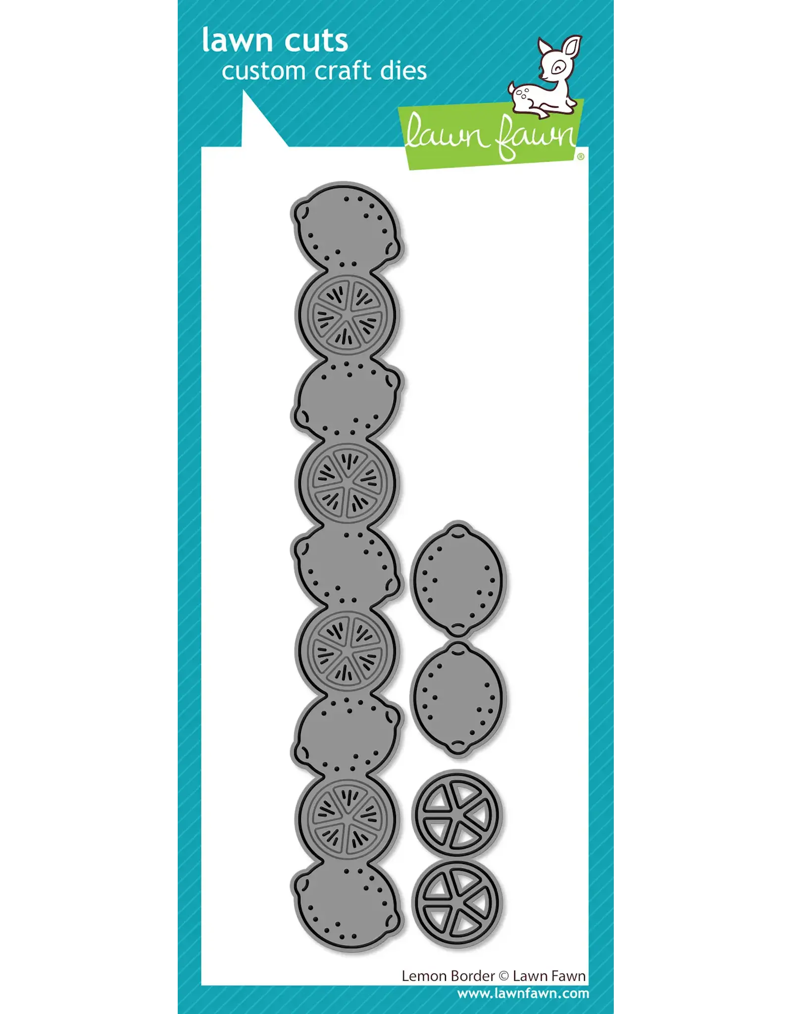 LAWN FAWN LAWN FAWN LEMON BORDER DIE SET