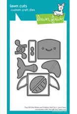 LAWN FAWN LAWN FAWN TINY GIFT BOX WHALE AND DOLPHIN ADD-ON DIE SET