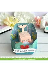 LAWN FAWN LAWN FAWN TINY GIFT BOX WHALE AND DOLPHIN ADD-ON DIE SET