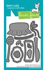 LAWN FAWN LAWN FAWN BUILD-A-DRINK MASON JAR JAM AND HONEY ADD-ON DIE SET