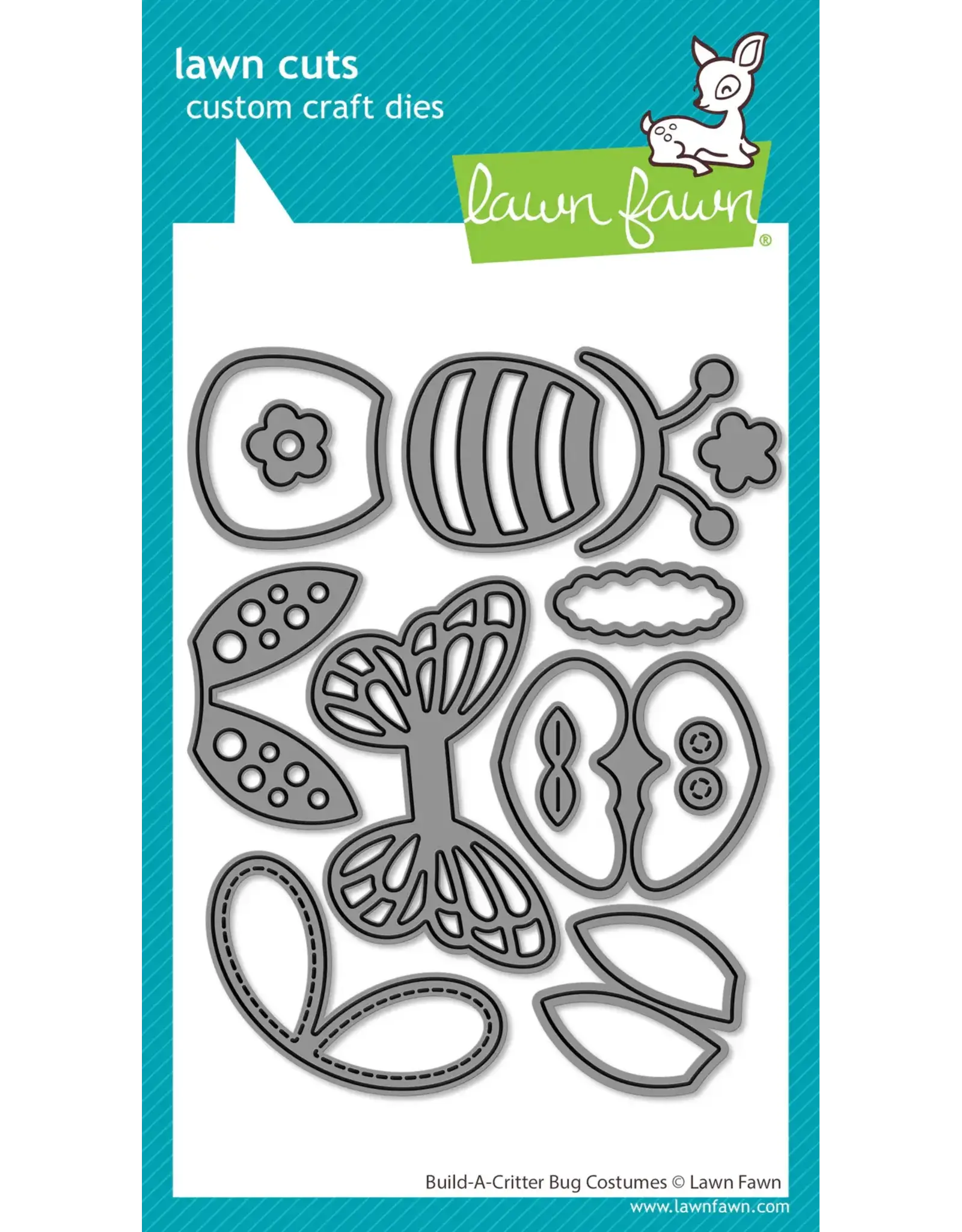 LAWN FAWN LAWN FAWN BUILD-A-CRITTER  BUG COSTUMES DIE SET
