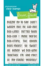 LAWN FAWN LAWN FAWN HENRY'S BUILD-A-SENTIMENT: HONEY BEE CLEAR STAMP SET