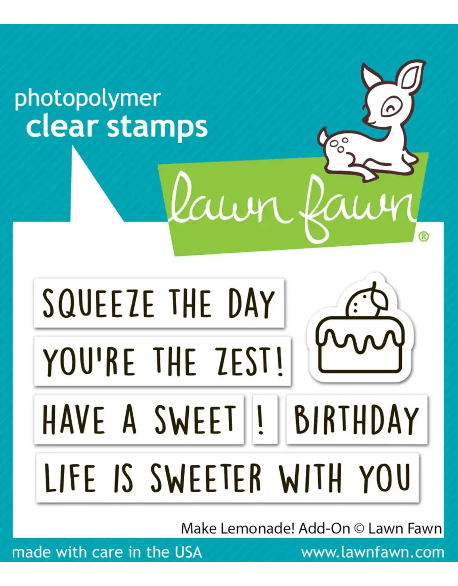LAWN FAWN LAWN FAWN MAKE LEMONADE! ADD-ON CLEAR STAMP SET