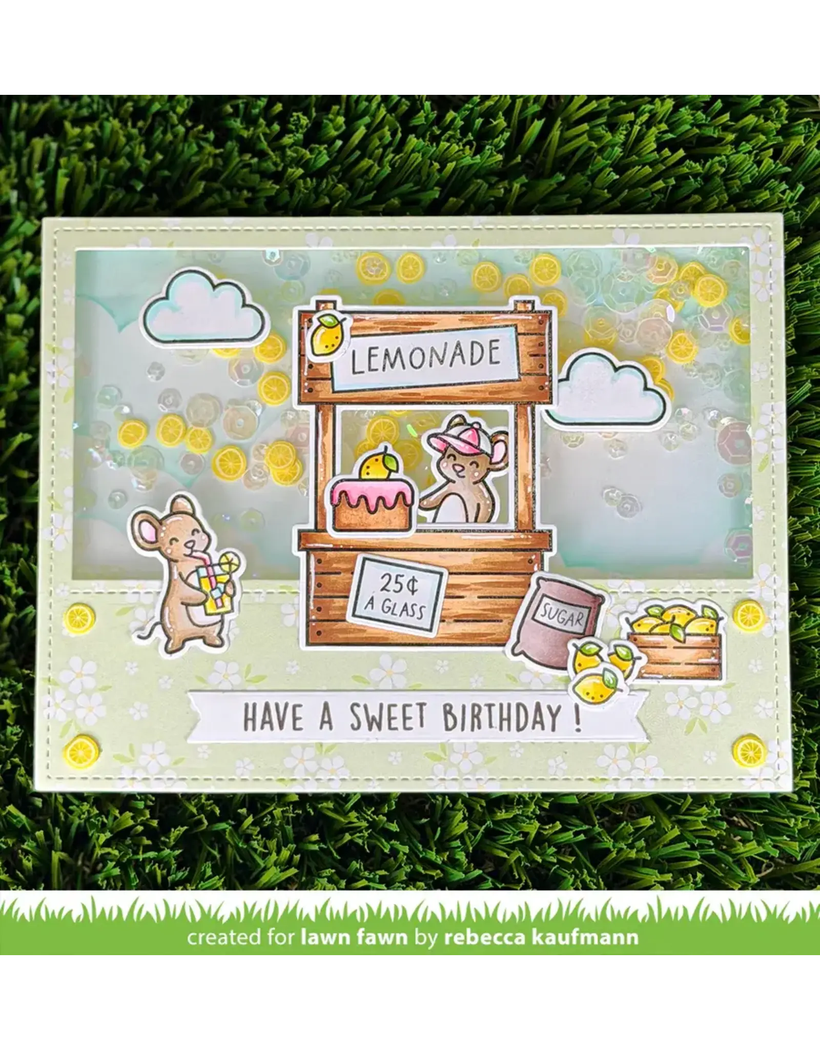 LAWN FAWN LAWN FAWN MAKE LEMONADE! ADD-ON CLEAR STAMP SET