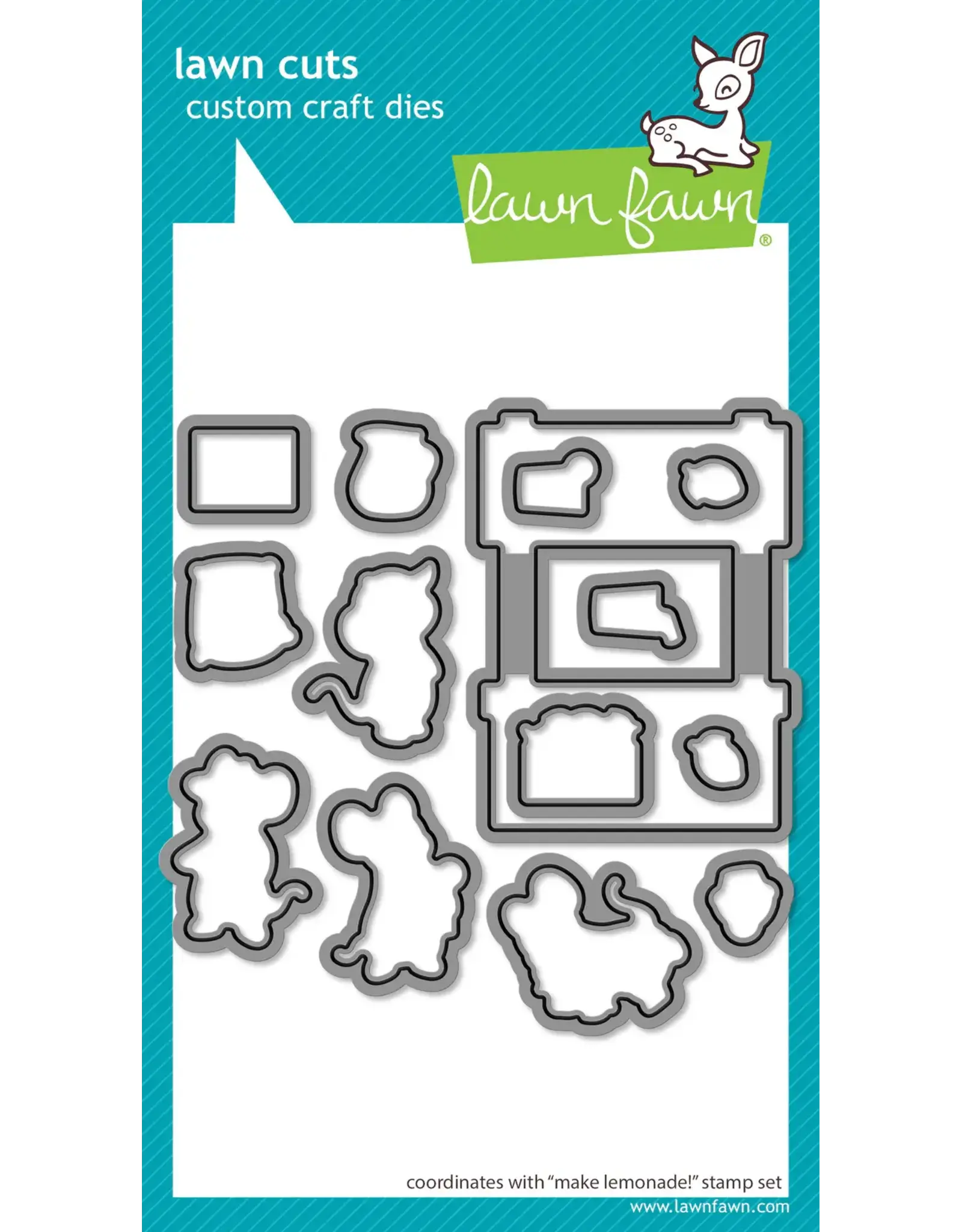 LAWN FAWN LAWN FAWN MAKE LEMONADE! DIE SET
