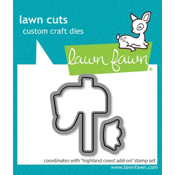 LAWN FAWN LAWN FAWN HIGHLAND COWS! ADD-ON DIE