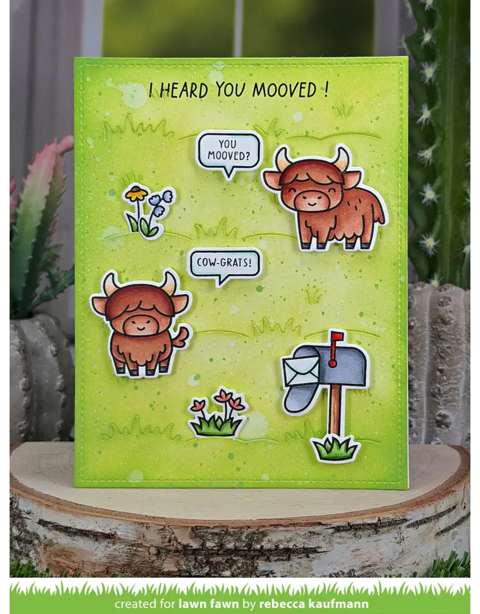LAWN FAWN LAWN FAWN HIGHLAND COWS! ADD-ON CLEAR STAMP SET