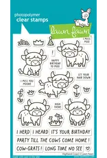 LAWN FAWN LAWN FAWN HIGHLAND COWS! CLEAR STAMP SET