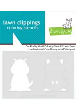 LAWN FAWN LAWN FAWN QUOKKA MY WORLD COLORING STENCIL