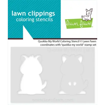 LAWN FAWN LAWN FAWN QUOKKA MY WORLD COLORING STENCIL