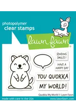 LAWN FAWN LAWN FAWN QUOKKA MY WORLD CLEAR STAMP SET