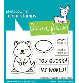 LAWN FAWN LAWN FAWN QUOKKA MY WORLD CLEAR STAMP SET