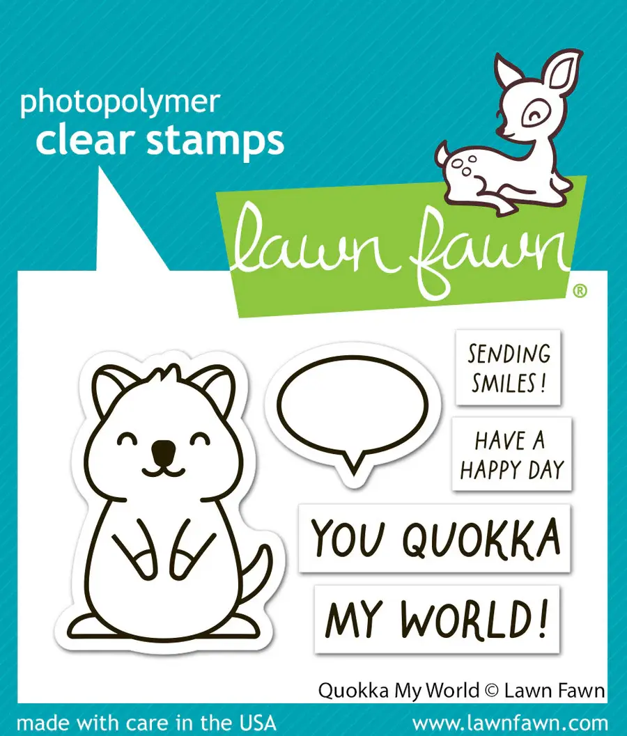 LAWN FAWN LAWN FAWN QUOKKA MY WORLD CLEAR STAMP SET