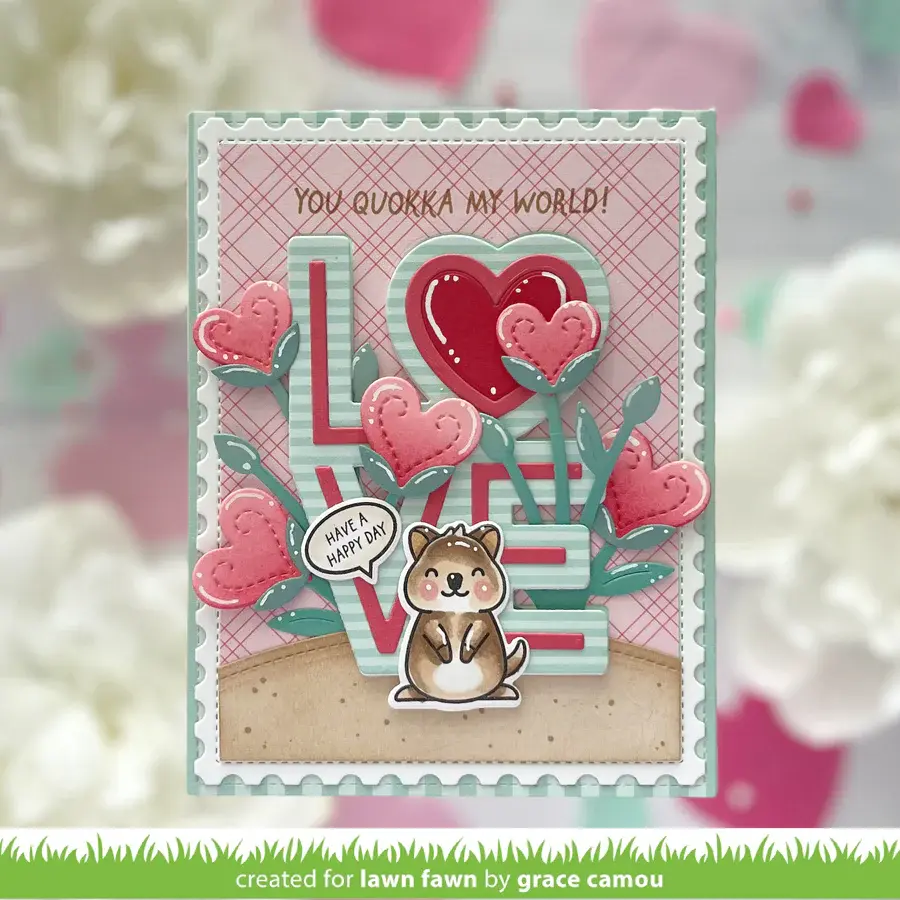 LAWN FAWN LAWN FAWN QUOKKA MY WORLD CLEAR STAMP SET