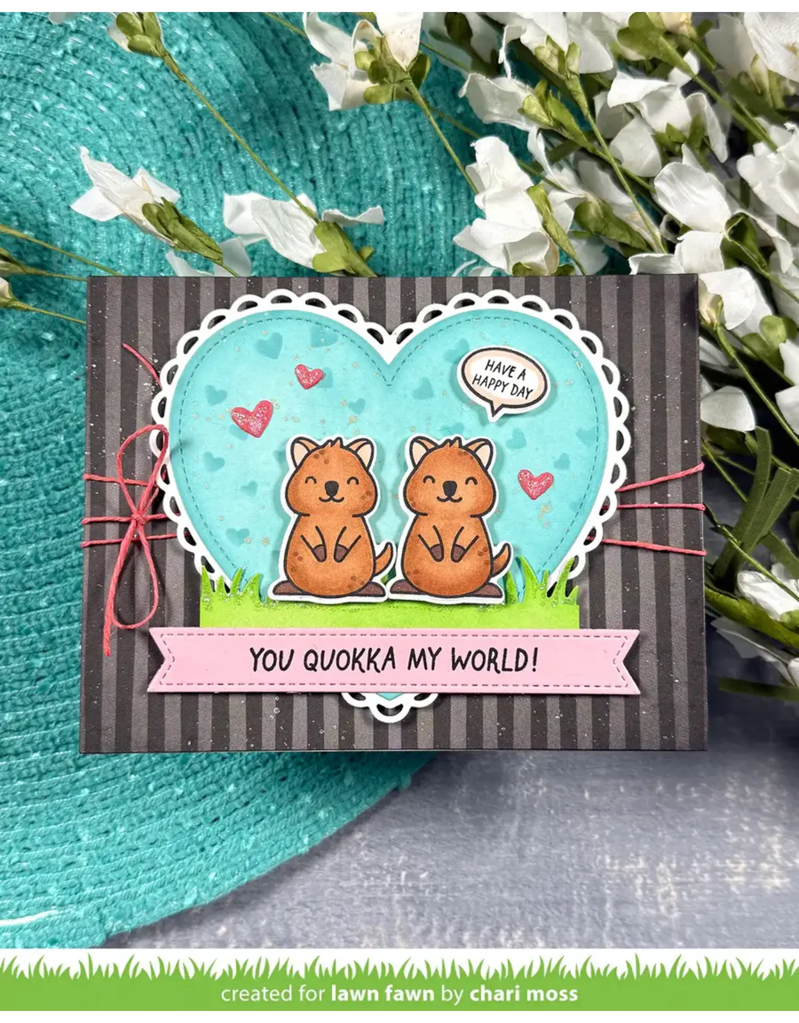 LAWN FAWN LAWN FAWN QUOKKA MY WORLD CLEAR STAMP SET