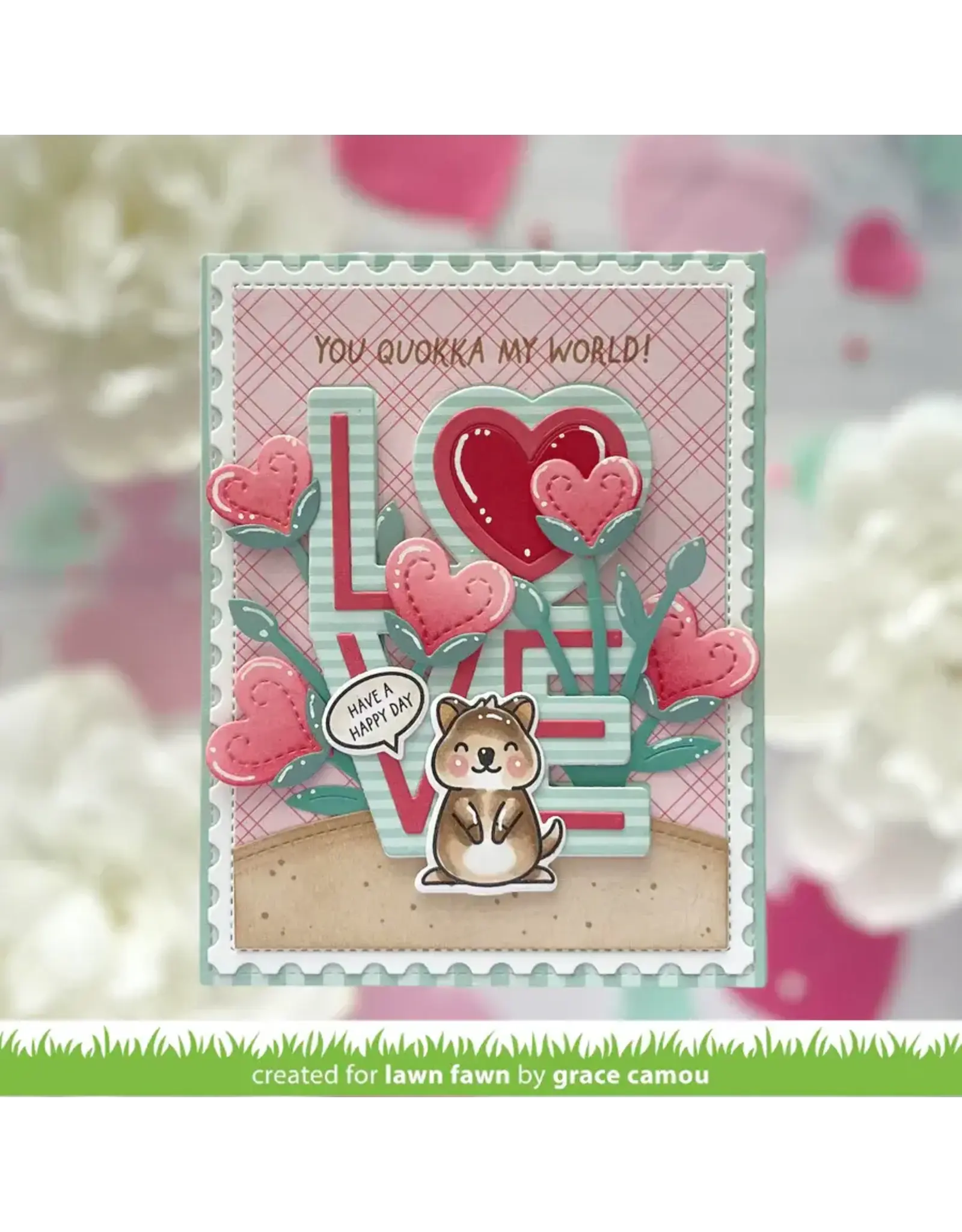 LAWN FAWN LAWN FAWN QUOKKA MY WORLD CLEAR STAMP SET