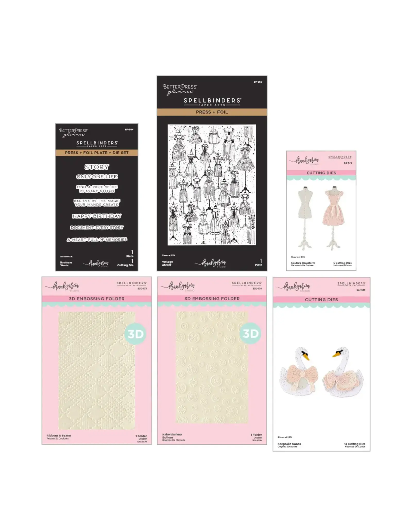 SPELLBINDERS SPELLBINDERS FRANK GARCIA BUTTONS & KEEPSAKES I WANT IT ALL! BUNDLE + CLASS KIT