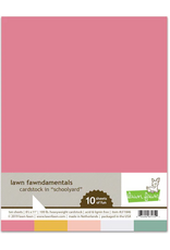 LAWN FAWN LAWN FAWN SCHOOLYARD 8.5 X 11 CARDSTOCK 10PK