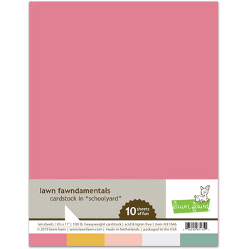 LAWN FAWN LAWN FAWN SCHOOLYARD 8.5 X 11 CARDSTOCK 10PK