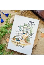 CHOU & FLOWERS CHOU & FLOWERS COLLECTION LE CHANT DES DUNES ECHAPPEES BELLES A4 CLEAR STAMP SET