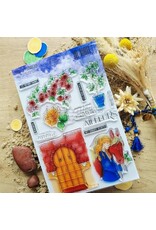 CHOU & FLOWERS CHOU & FLOWERS COLLECTION LE CHANT DES DUNES TRESORS CACHES A5 CLEAR STAMP SET