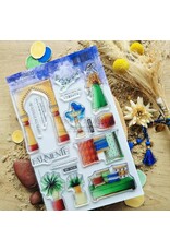 CHOU & FLOWERS CHOU & FLOWERS COLLECTION LE CHANT DES DUNES AMBIANCE ORIENTALE A5 CLEAR STAMP SET
