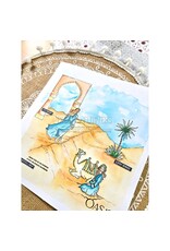 CHOU & FLOWERS CHOU & FLOWERS COLLECTION LE CHANT DES DUNES AMBIANCE ORIENTALE A5 CLEAR STAMP SET