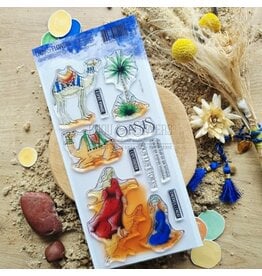 CHOU & FLOWERS CHOU & FLOWERS COLLECTION LE CHANT DES DUNES ESCAPADE NOMADE DL CLEAR STAMP SET