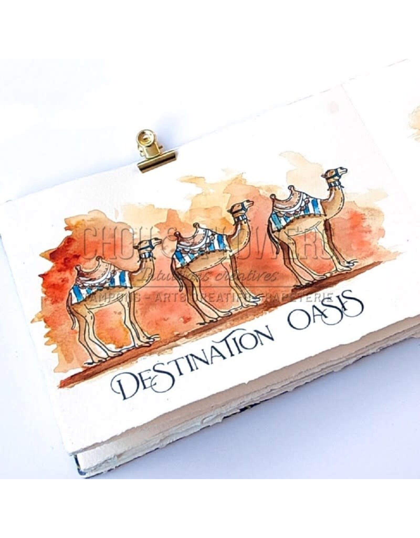 CHOU & FLOWERS CHOU & FLOWERS COLLECTION LE CHANT DES DUNES ESCAPADE NOMADE DL CLEAR STAMP SET