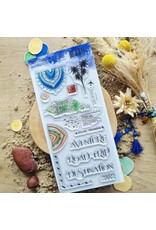 CHOU & FLOWERS CHOU & FLOWERS COLLECTION LE CHANT DES DUNES TEXTURE AVENTURE DL CLEAR STAMP SET