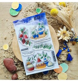 CHOU & FLOWERS CHOU & FLOWERS COLLECTION LE CHANT DES DUNES SAVEURS D'ORIENT A6 CLEAR STAMP SET