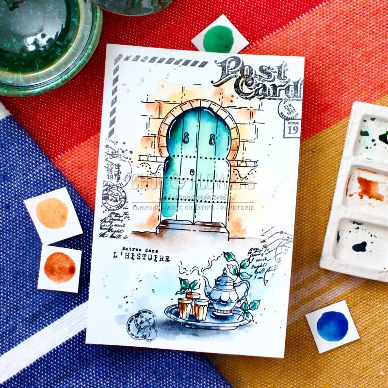 CHOU & FLOWERS CHOU & FLOWERS COLLECTION LE CHANT DES DUNES SAVEURS D'ORIENT A6 CLEAR STAMP SET