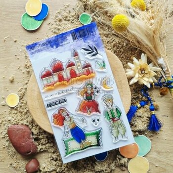 CHOU & FLOWERS CHOU & FLOWERS COLLECTION LE CHANT DES DUNES MILLE ET UNE NUITS A6 CLEAR STAMP SET