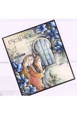 CHOU & FLOWERS CHOU & FLOWERS COLLECTION LE CHANT DES DUNES FLEUR DE SAFRAN A7 CLEAR STAMP SET