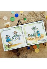 CHOU & FLOWERS CHOU & FLOWERS COLLECTION LE CHANT DES DUNES LAMPE DE GENIE A7 CLEAR STAMP SET