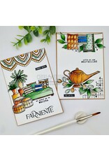 CHOU & FLOWERS CHOU & FLOWERS COLLECTION LE CHANT DES DUNES L'ARGANIER A7 CLEAR STAMP SET